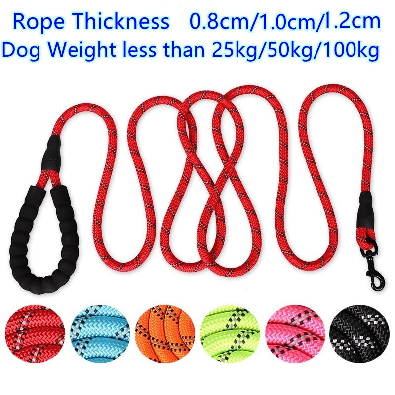 Strong Dog Reflective Rope Leash