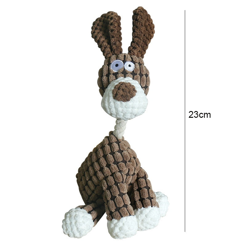 Squeaky Donkey Shape Chew Toy