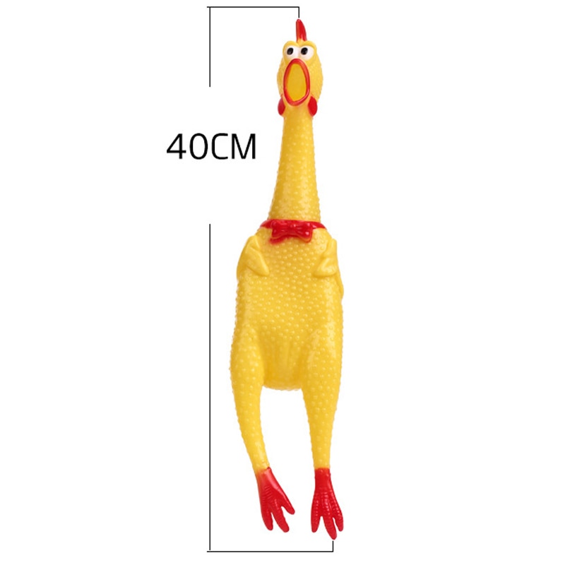 Squawkie Talkie Screaming Chicken Chew Toy