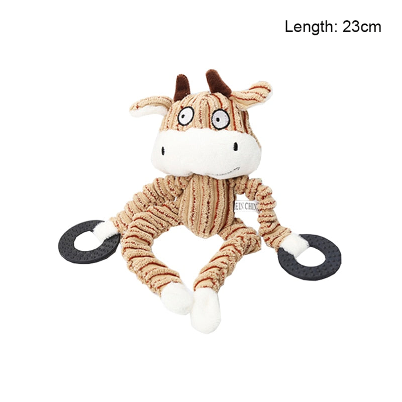 Squeaky Donkey Shape Chew Toy