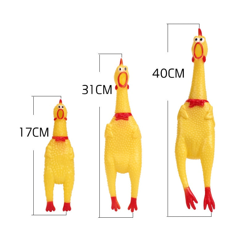 Squawkie Talkie Screaming Chicken Chew Toy